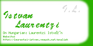 istvan laurentzi business card